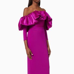 Solace London Elson Maxi Ruffle Dress